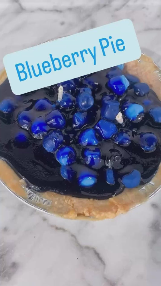Blueberry pie scented candle
