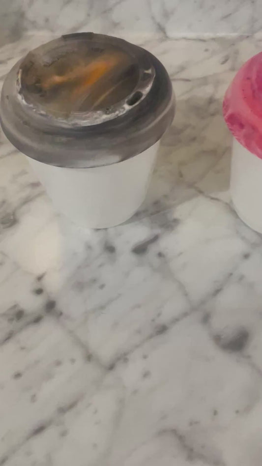 Coffee shop scented candle
